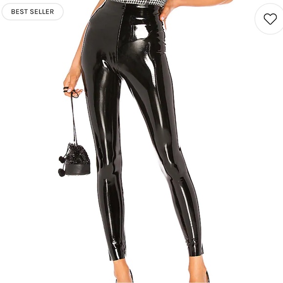 Faux Patent Leather Legging in Black | commando - Picture 2 of 8